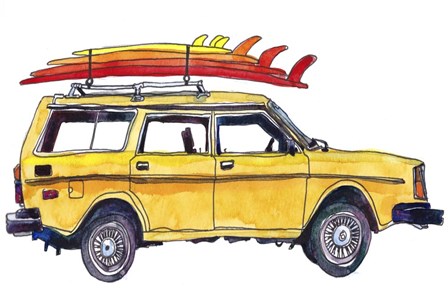 Surfin&#39; Wheels V by Paul McCreery art print