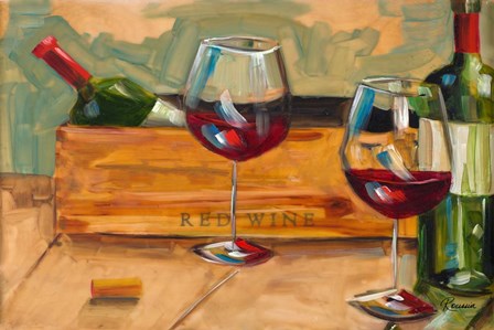 Red Wine by Heather A. French-Roussia art print