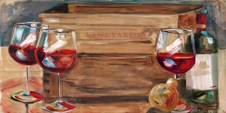 Vineyard Wine by Heather A. French-Roussia art print