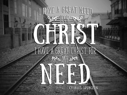 Need Christ by Gail Peck art print