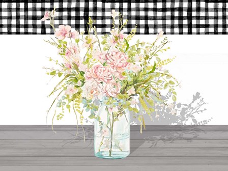 Spring Bouquet in a Glass Jar by Patricia Pinto art print