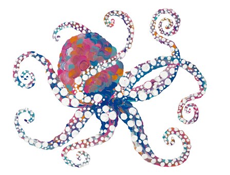 Dotted Octopus I by Gina Ritter art print