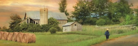 Amish Barefoot Farmer by Lori Deiter art print