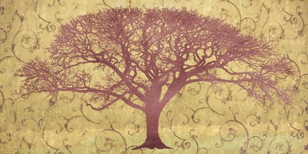 Tree on a Gold Brocade by Alessio Aprile art print