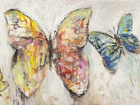 Farfalle in Volo I by Luigi Florio art print