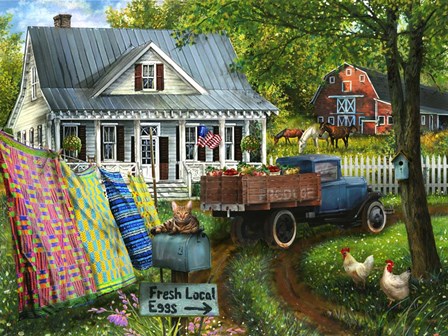 Country Living by Tom Wood art print