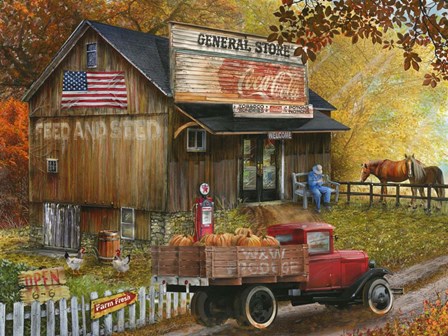Feed and Seed Store by Tom Wood art print