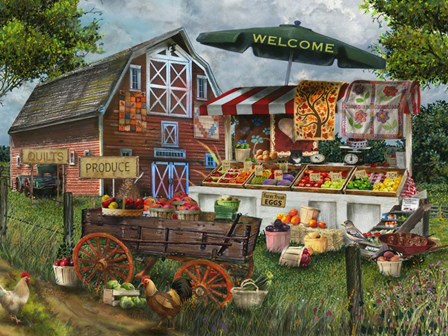 Fresh Country Produce by Tom Wood art print