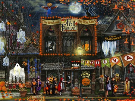 Spooky Festival by Tom Wood art print