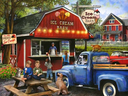The Ice Cream Barn by Tom Wood art print