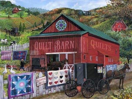 The Quilt Barn by Tom Wood art print
