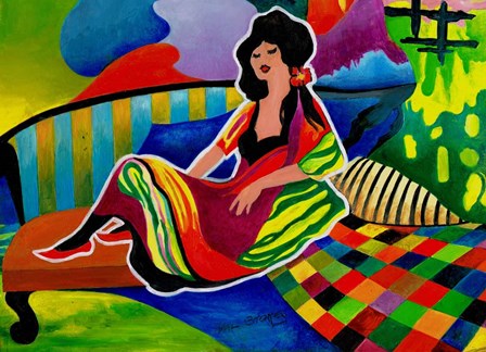 Leisure Time by Val Stokes art print