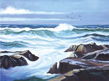 Ocean Waves by Elizabeth Tyndall art print