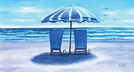 Unwind at the Beach by Elizabeth Tyndall art print