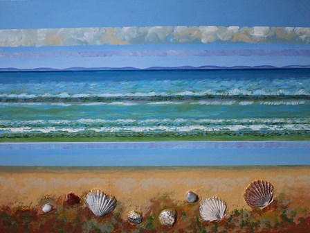 Shell Abstract by Sandra Francis art print