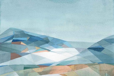 Geometric Mountain by Danhui Nai art print