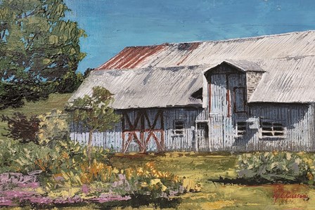 Portrait of a Barn landscape by Marie-Elaine Cusson art print