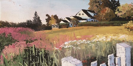 Farmyard Landscape IV by Marie-Elaine Cusson art print