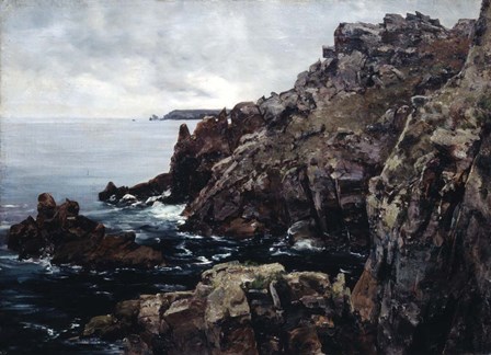 Headland of Raz, 1884 by Emmanuel Lansyer art print