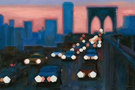 Brooklyn Bridge Evening by James Wiens art print