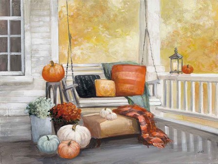 October Porch by Julia Purinton art print