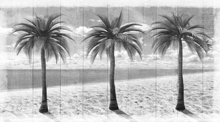 3 Island Palms by Art Licensing Studio art print