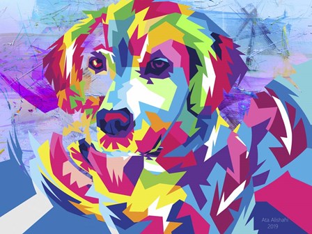 Digital Dog by Ata Alishahi art print