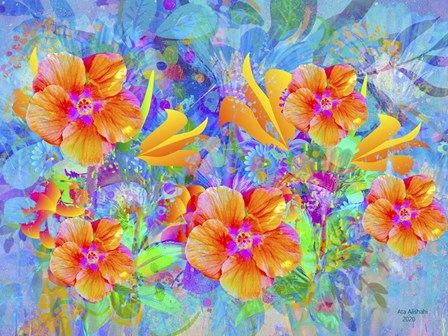 More Flowers Field by Ata Alishahi art print