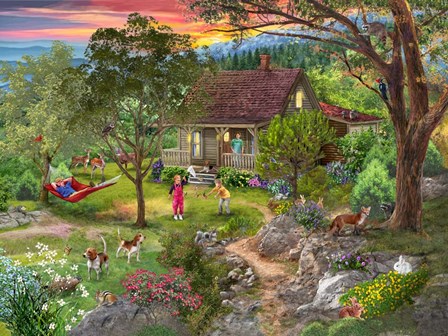 Vacation Mountain by Bigelow Illustrations art print