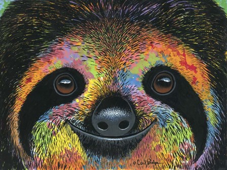 Slothy Eyes by Carl Phelps art print