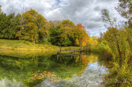 Autumn Pond by 5fishcreative art print