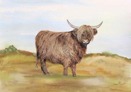 Farm Animal In Pasture A by Jean Plout art print