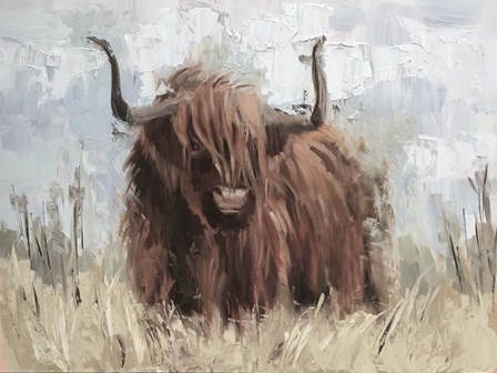 Scottish Highland Bull B by Jennifer Stottle Taylor art print