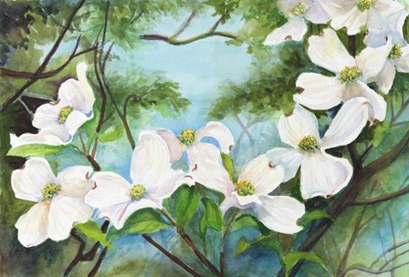 A Branch of Dogwood by Joanne Porter art print