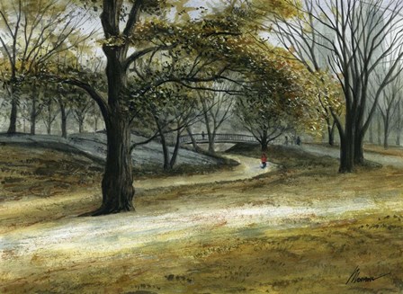 Central Park December by John Morrow art print