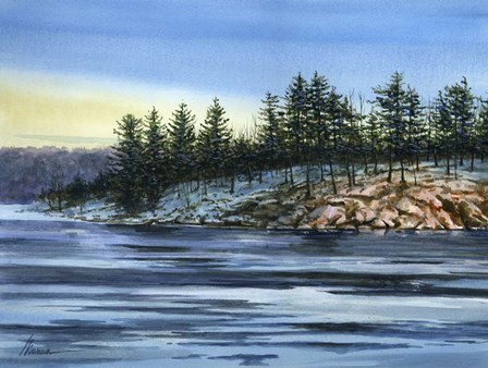 The Cold Bright of Winter by John Morrow art print