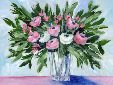 Rosy Bouquet II by Regina Moore art print