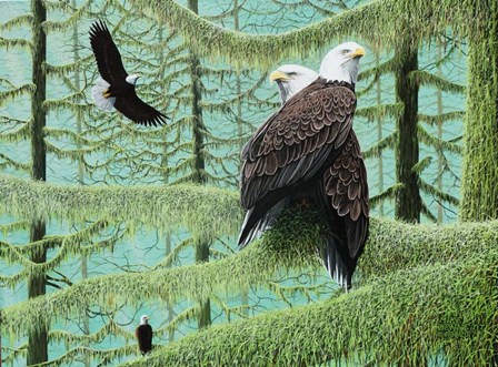 A Gathering of Eagles by Mike Bennett art print
