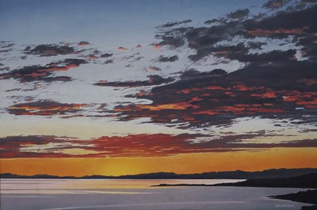 Beach Drive Sunset by Ron Parker art print