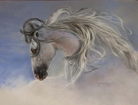 Might Mane by Lesley Harrison art print