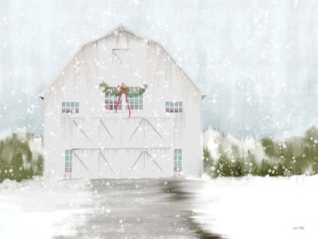 Christmas Barn by House Fenway art print