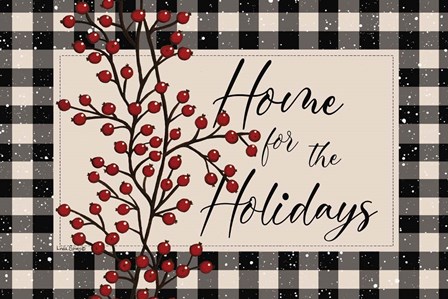 Home for the Holidays with Berries by Linda Spivey art print