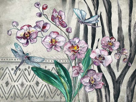 Boho Orchid landscape by Tre Sorelle Studios art print