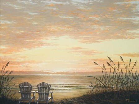 Sunset Chairs by Bruce Nawrocke art print