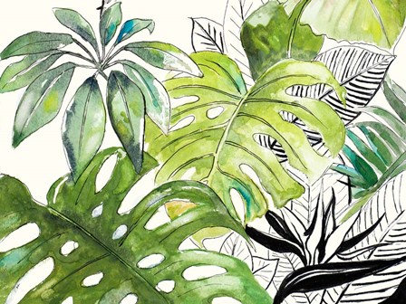 Green Palms Selva I by Patricia Pinto art print