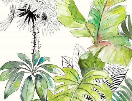 Green Palms Selva II by Patricia Pinto art print