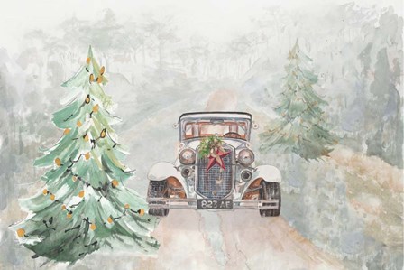 Old Time Road at Christmas by Patricia Pinto art print
