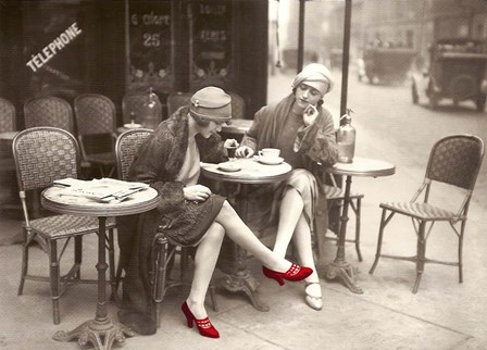 New Shoes Paris 1925 by Tina Lavoie art print