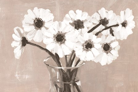 Greige Floral by Dogwood Portfolio art print