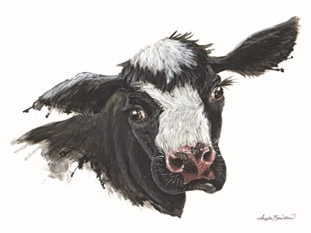 Daisy the Dairy Cow by Angela Bawden art print